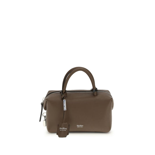 Max Mara Brown Calf Leather Bos Taurus Scarf