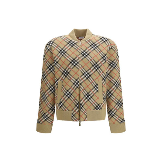 Burberry Beige Wool Bomber