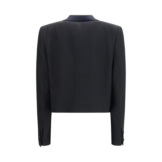 Tom Ford Black Wool Full-Length Jacket