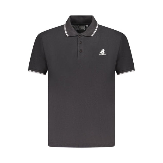 U.S. Grand Polo Black Cotton Men's Polo Shirt