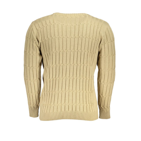U.S. Grand Beige Acrylic Men Sweater