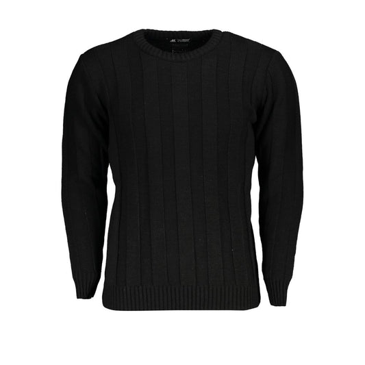 U.S. Grand Black Acrylic Men's Sweater