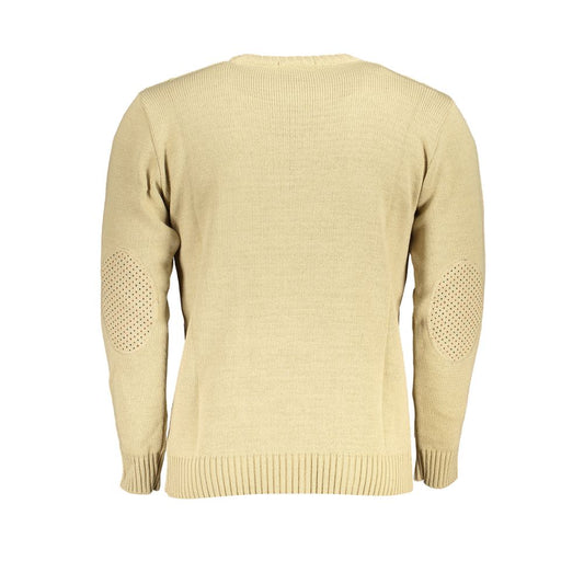 U.S. Grand Beige Acrylic Men Sweater