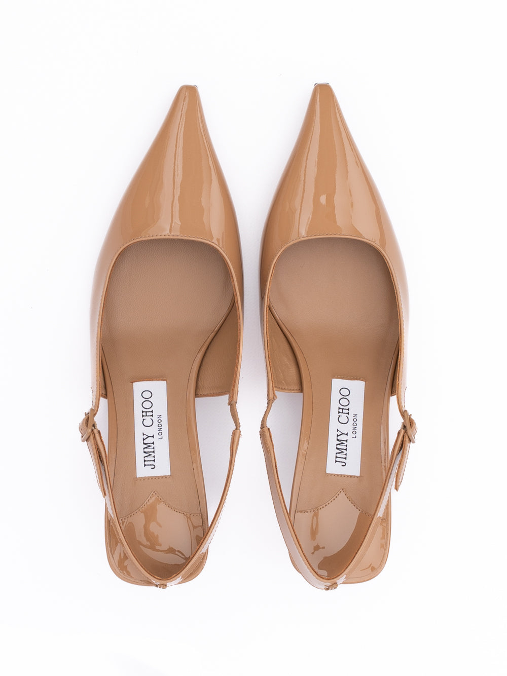 Jimmy Choo Powder Pink Amel 50 Slingback Pumps