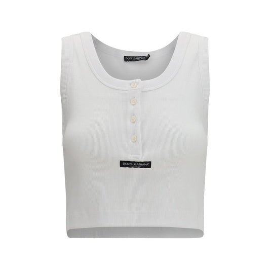 Dolce & Gabbana White Cotton T-Shirt