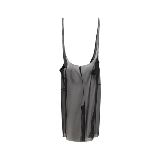 Prada Black Polyester Midi Skirt