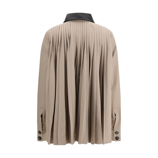 Max Mara Beige Polyester Trench Coat