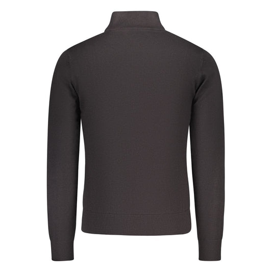 U.S. Grand Black Cotton Men's Cardigan