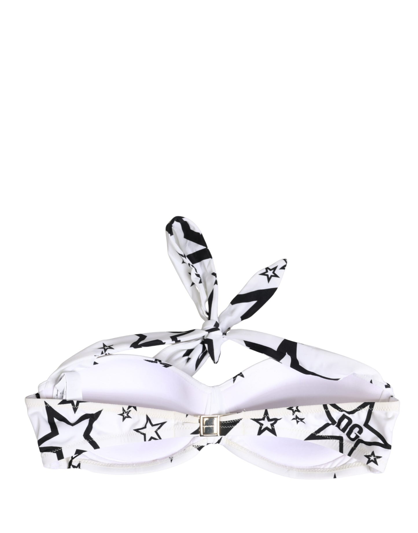 Dolce & Gabbana White Millennials Star Padded Bandeau Underwear