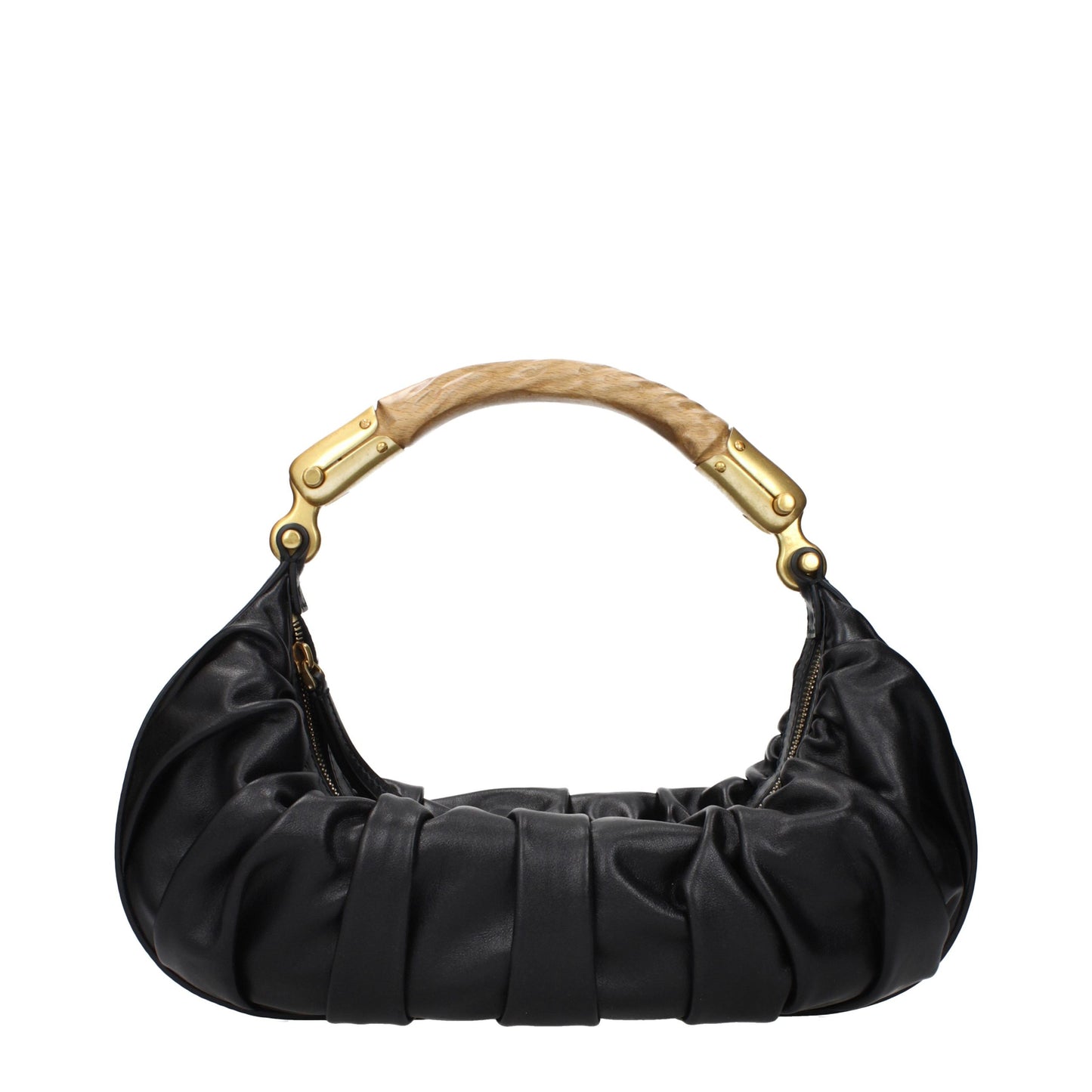Balmain Black Leather Handbag