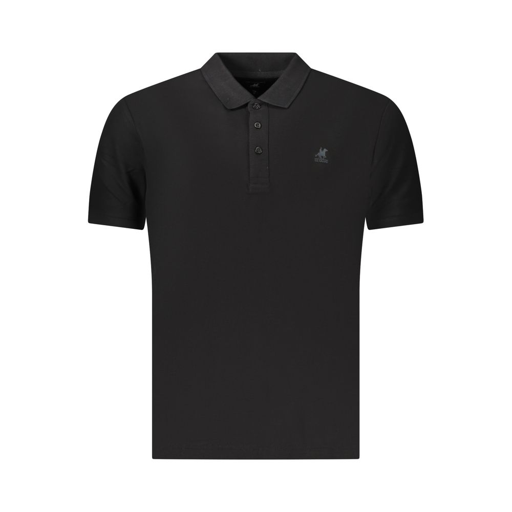 U.S. Grand Polo Black Cotton Men's Polo