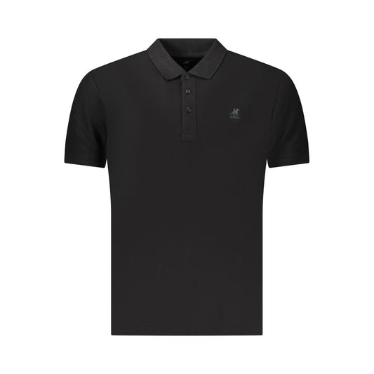 U.S. Grand Polo Black Cotton Men's Polo