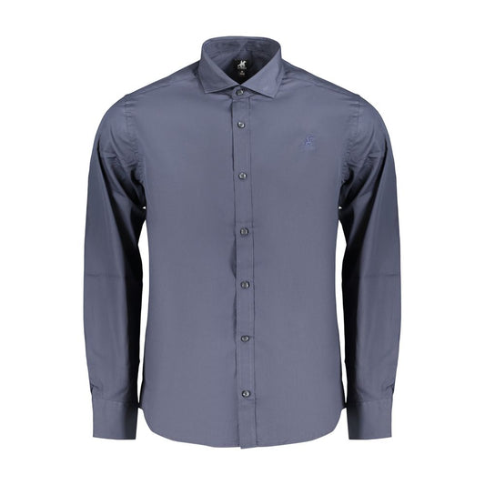 U.S. Grand Polo Blue Cotton Men's Shirt