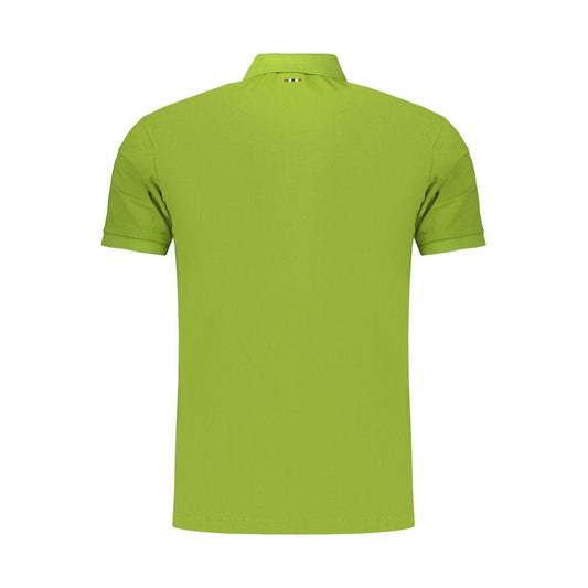 Napapijri Green Cotton Men's Polo Shirt