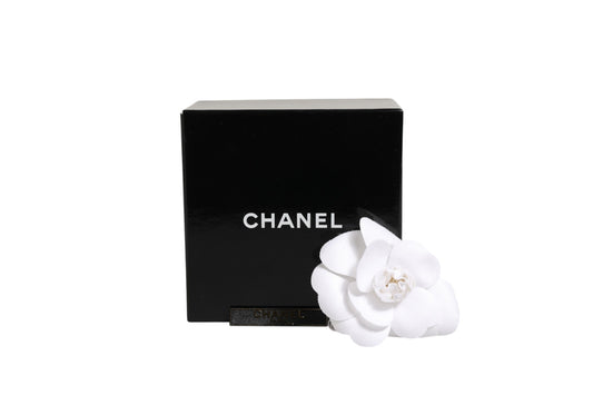 Chanel White flower Brooch