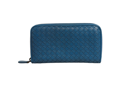 Bottega Veneta Intrecciato Zip Around Wallet