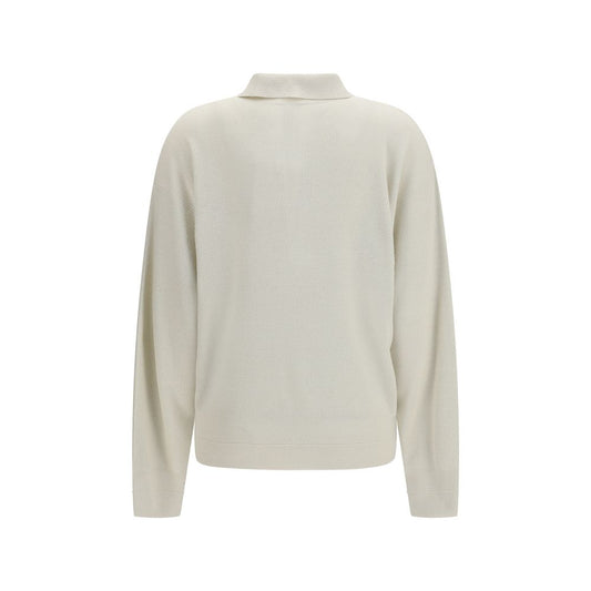 Calvin Klein Beige Silk Polo Shirt
