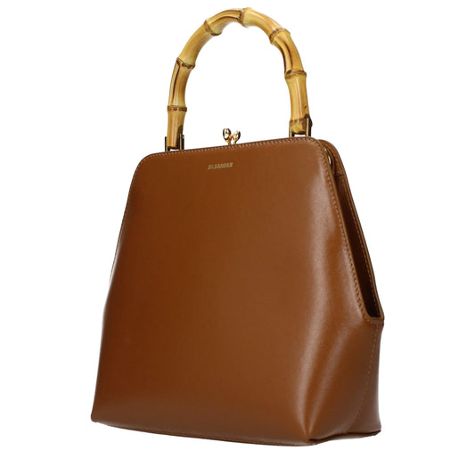 Jil Sander Brown Leather Handbag