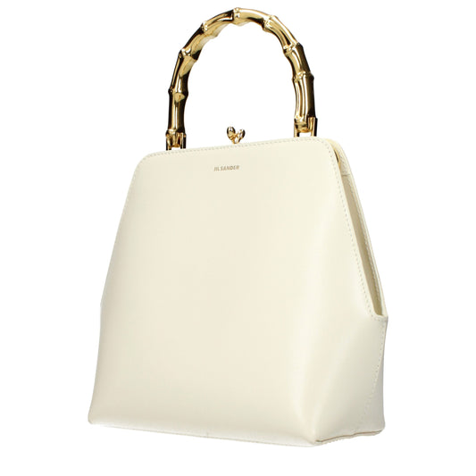Jil Sander Beige Leather Handbag