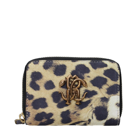 Roberto Cavalli Beige Leather Wallet
