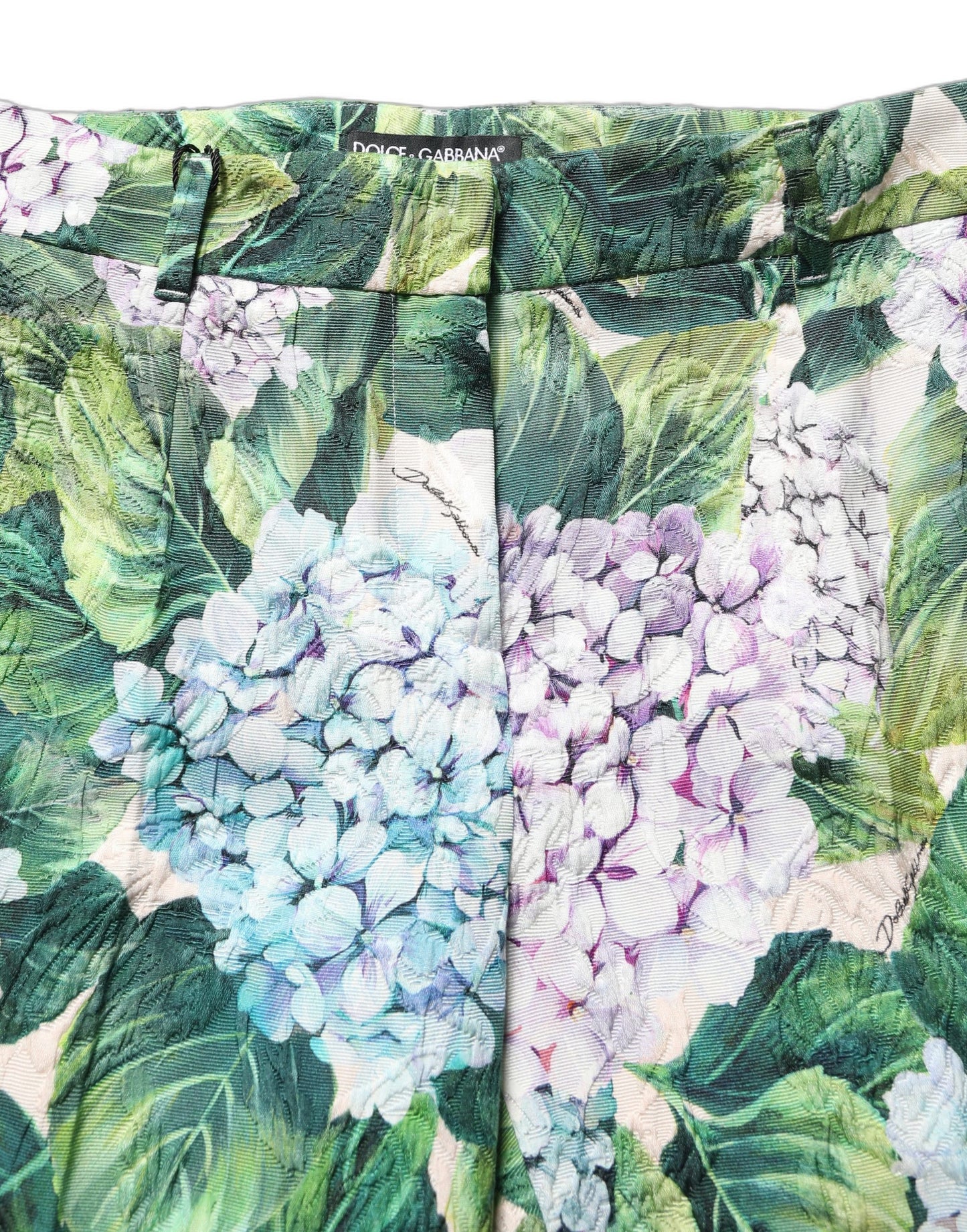 Dolce & Gabbana Multicolor Floral Print Tapered Trouser Pants