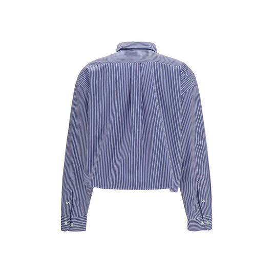 Miu Miu Blue Cotton Dress Shirt
