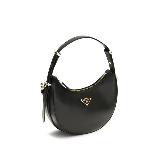 Prada Black Calf Leather Bos Taurus Backet Bag