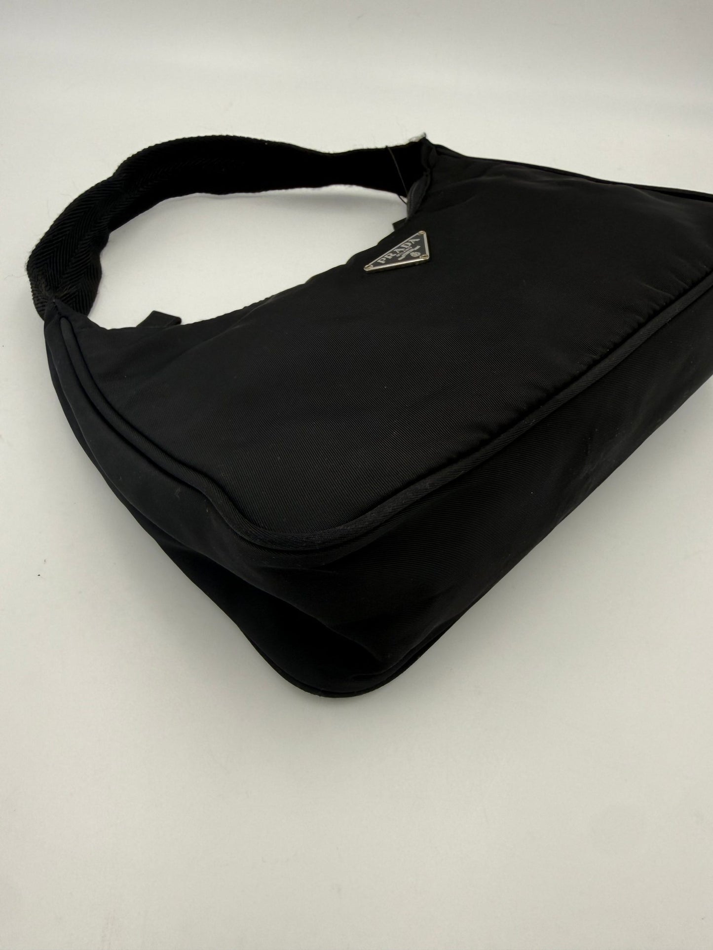 Prada Bicolor Nylon Handbag