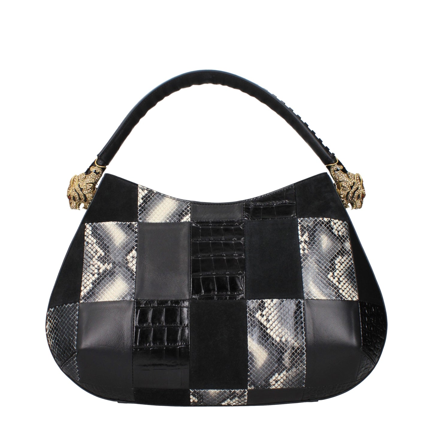 Roberto Cavalli Black Leather Handbag