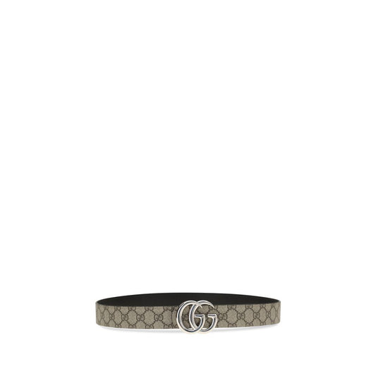 Gucci Beige Calf Leather Bos Taurus Regular Belt
