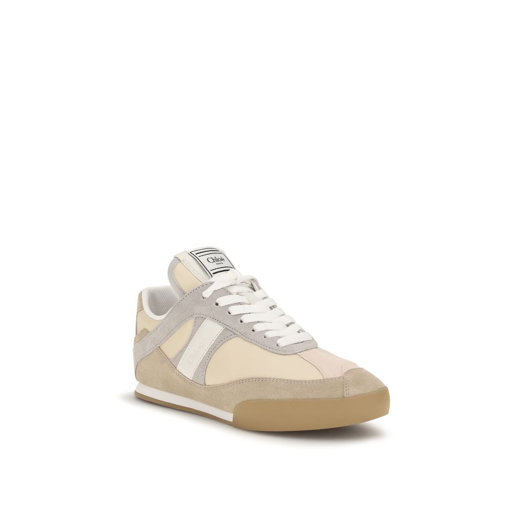 Chloé Gray Calf Leather Bos Taurus Athletic Sneakers