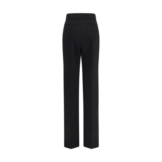Valentino Garavani Black Wool Oves Aries Flared Pants