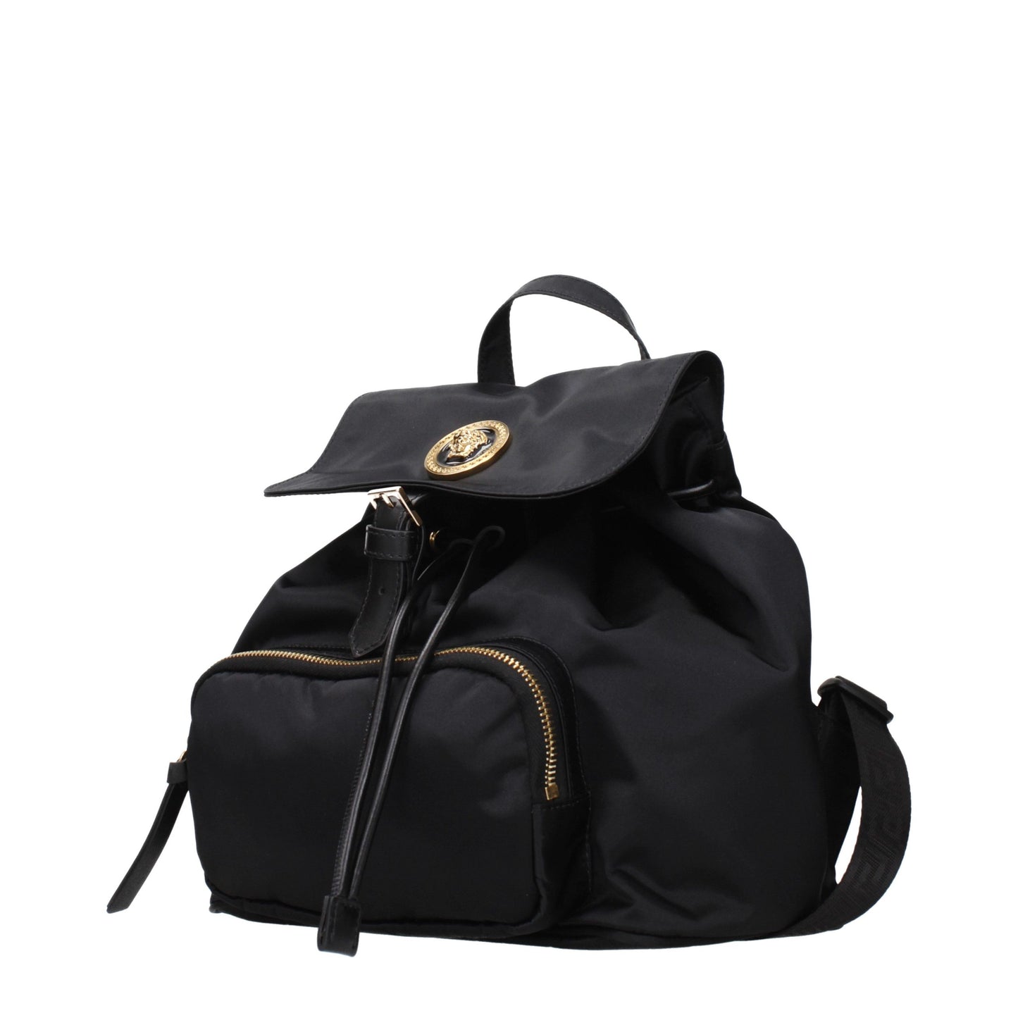 Versace Black Fabric Backpack