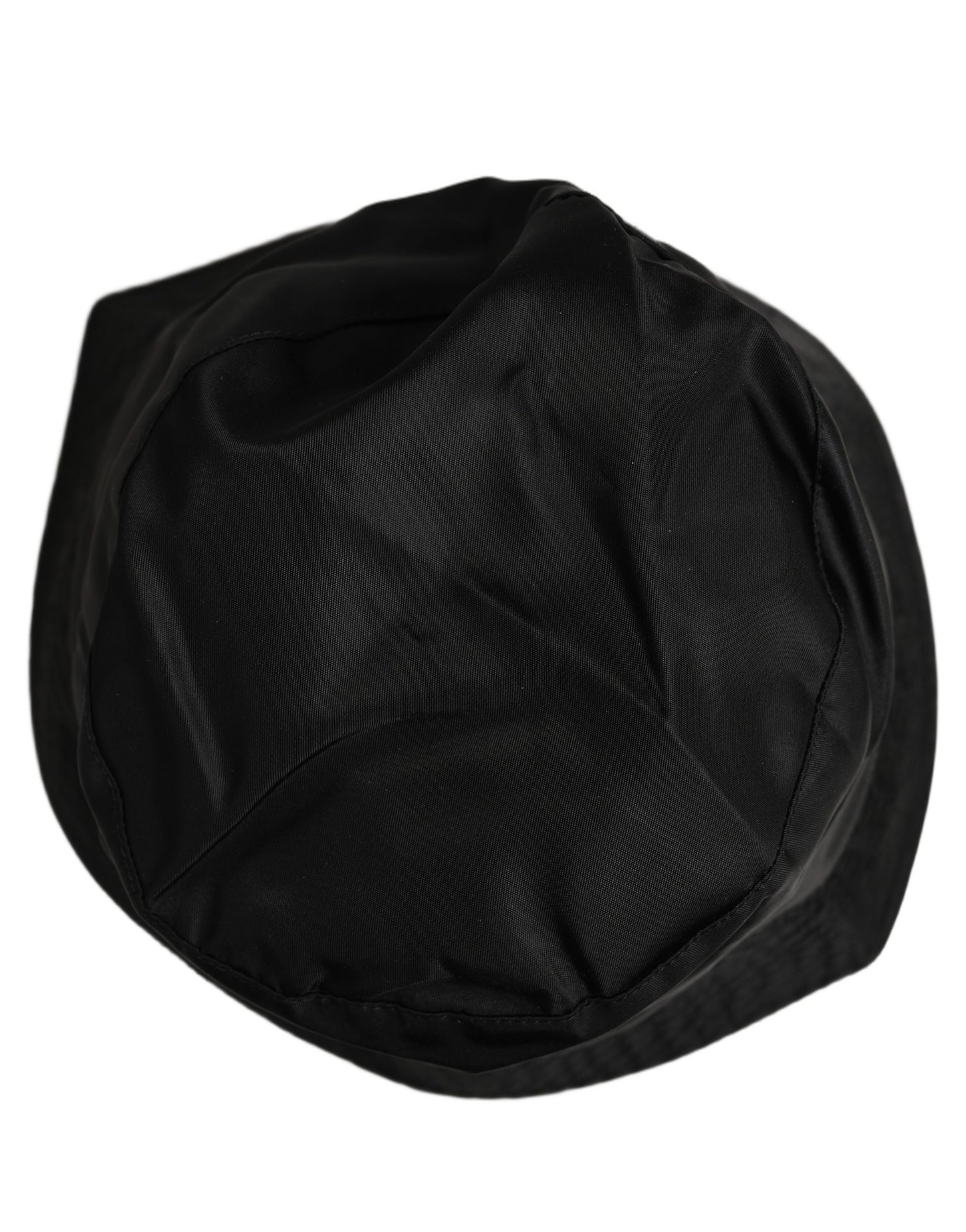 Dolce & Gabbana Men Black Nylon Wide Brim Bucket Capello Hat