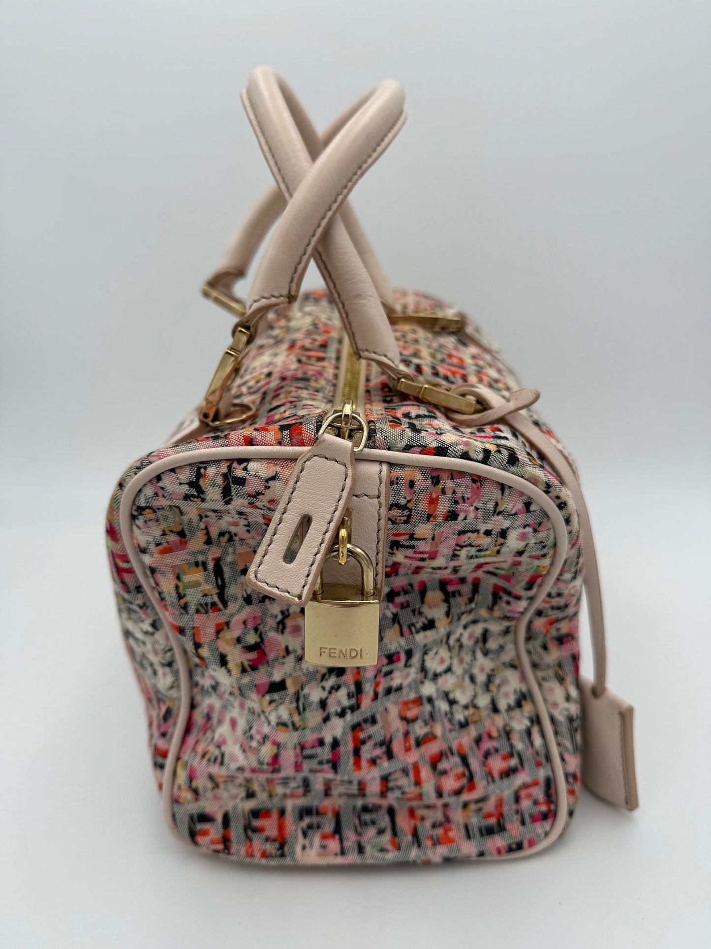 Fendi FENDI FF Canvas Flowers Handbag