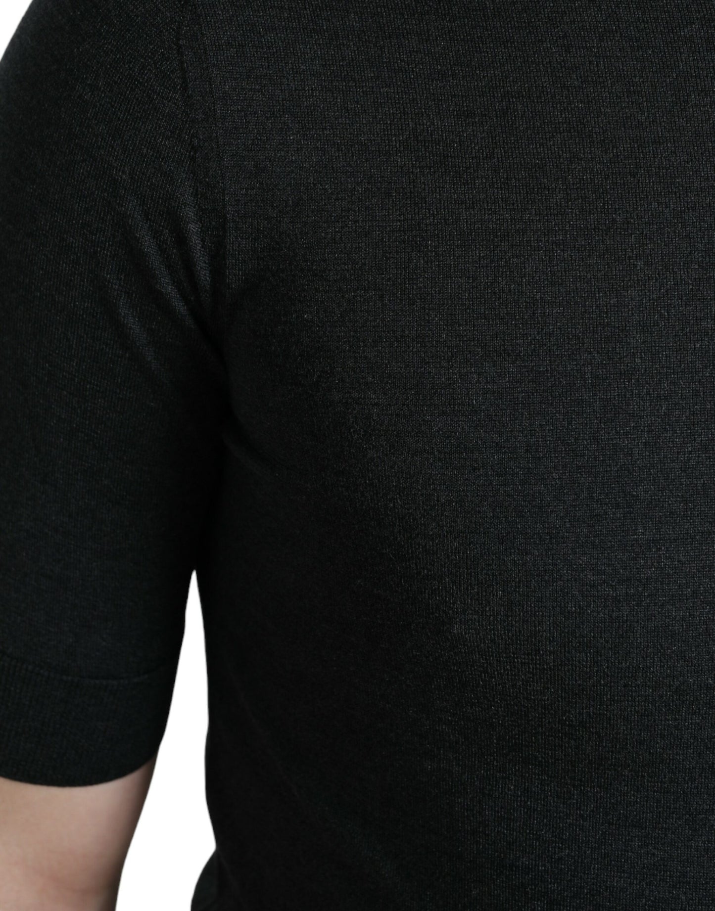 Dolce & Gabbana Dark Gray Crew Neck Short Sleeves T-shirt
