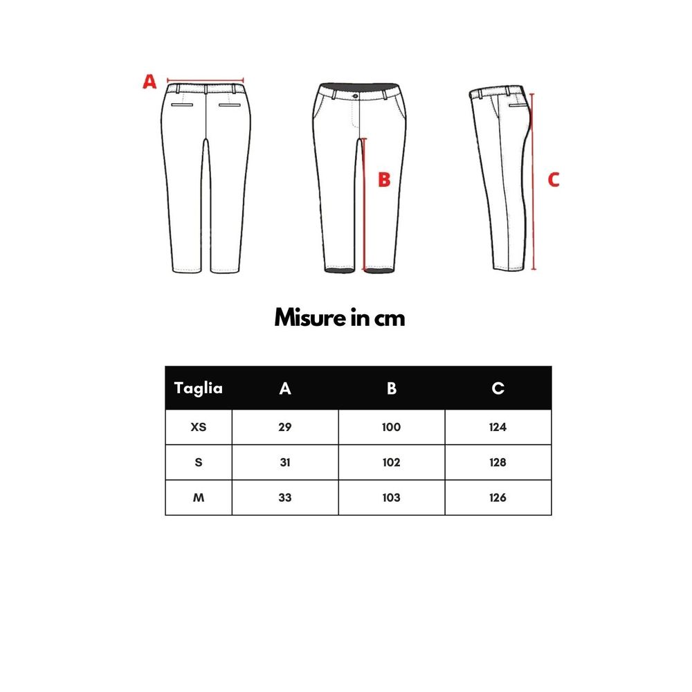 Dsquared² Red Cotton Flared Pant