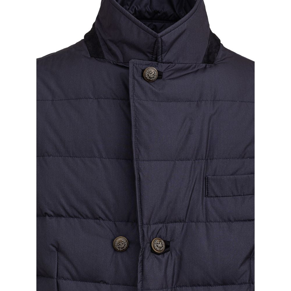 Dolce & Gabbana Blue Polyester Jackets & Coat
