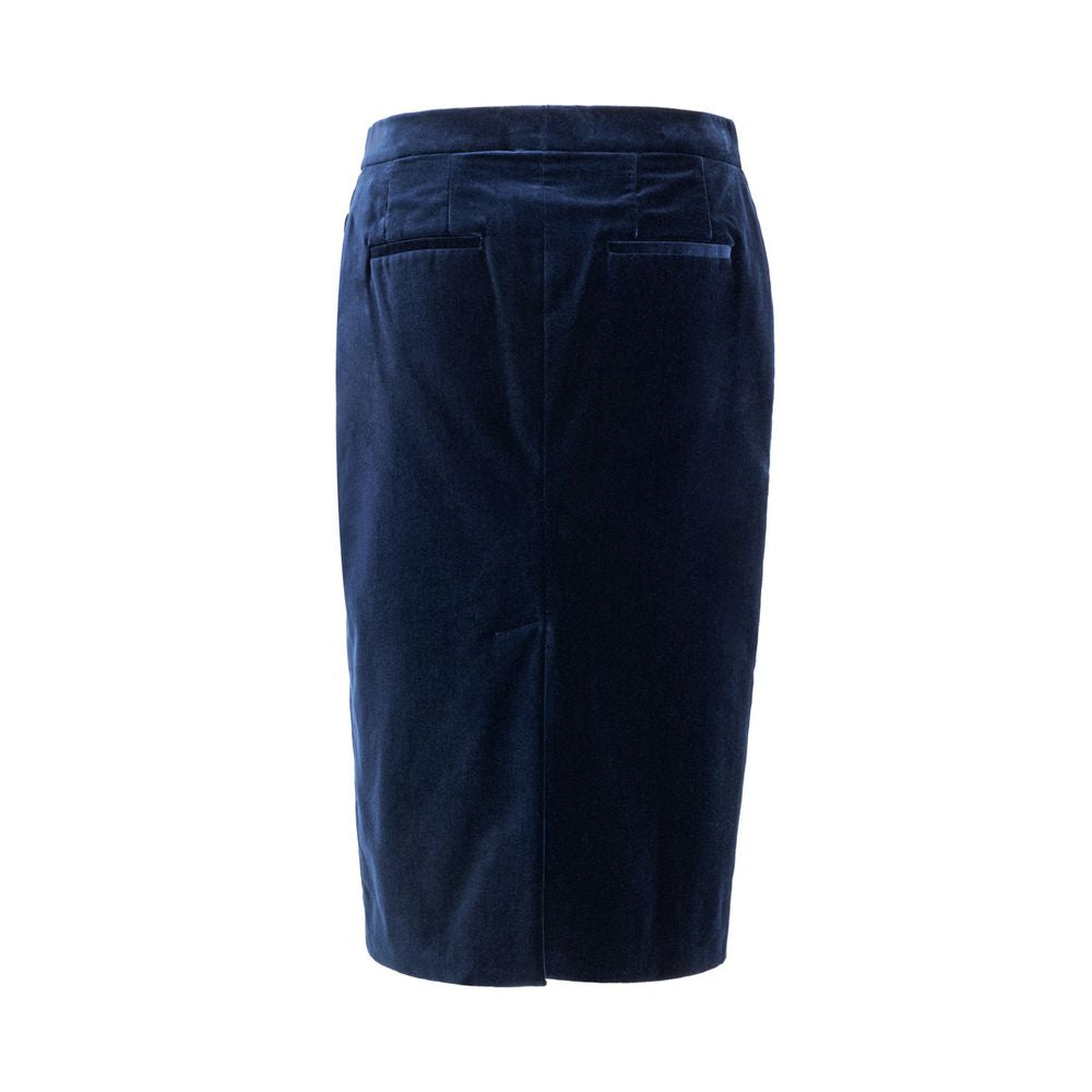Tom Ford Blue Cotton Skirt