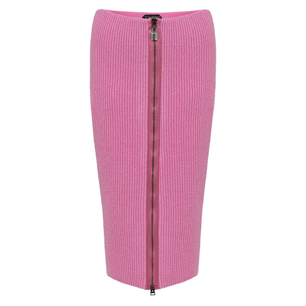 Tom Ford Pink Wool Midi