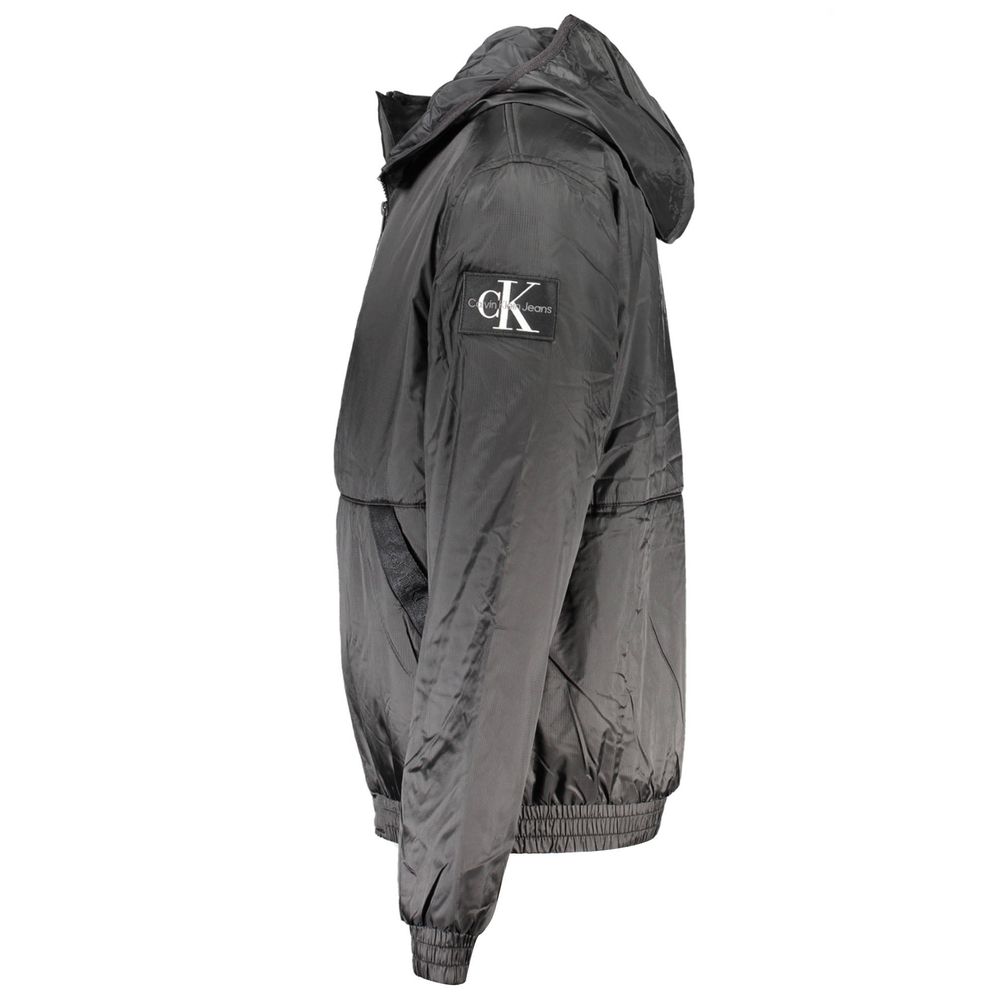 Calvin Klein Black Recycled Polyester Men Jacket