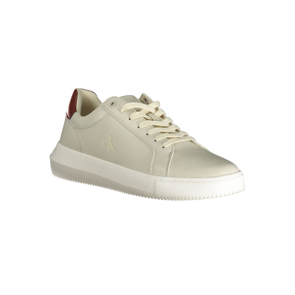 Calvin Klein Brown Leather Men Sneaker