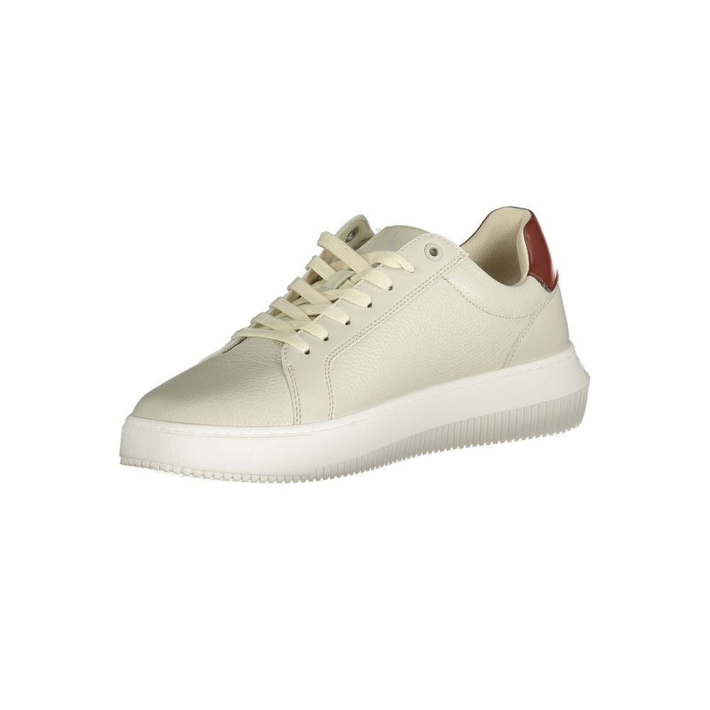Calvin Klein Brown Leather Men Sneaker