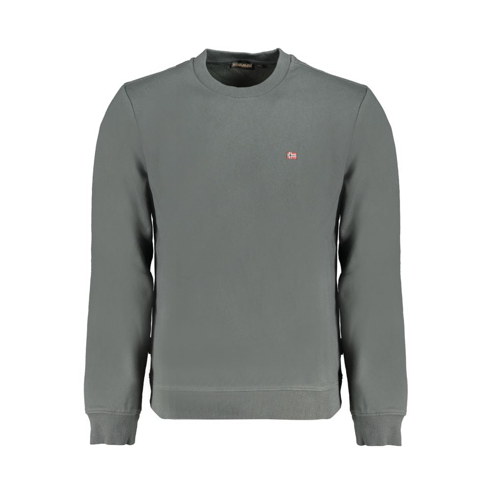 Napapijri Green Cotton Men Sweater