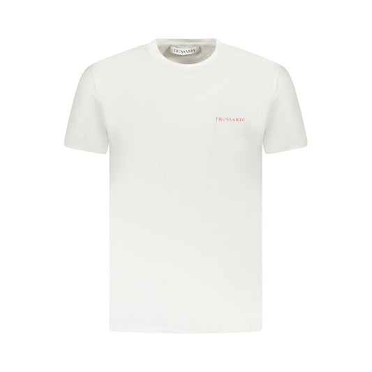 Trussardi White Cotton Men T-Shirt