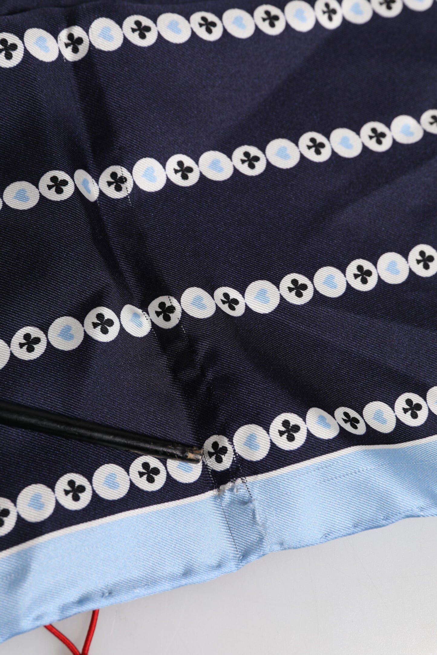 Dolce & Gabbana Blue Printed Silk Square Men Foulard Scarf