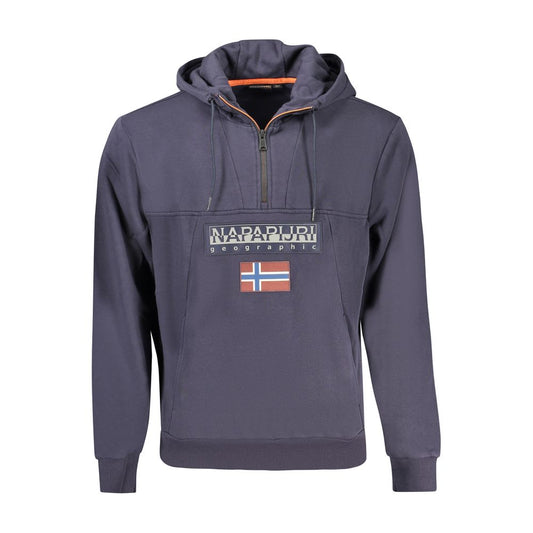 Napapijri Blue Organic Cotton Men Sweater