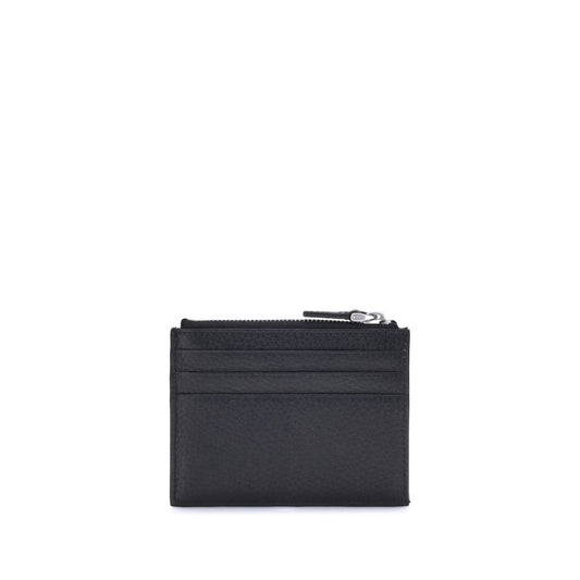 Valentino Garavani Black Calf Leather Bos Taurus Wallet
