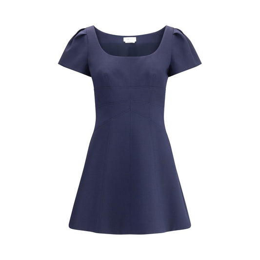 Alexander McQueen Short Dress with short gathered sleeves