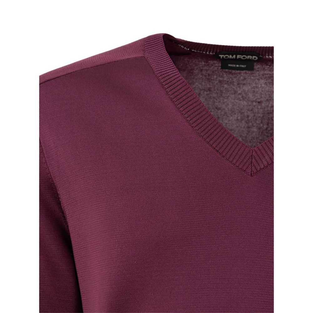 Tom Ford Purple Silk Sweater